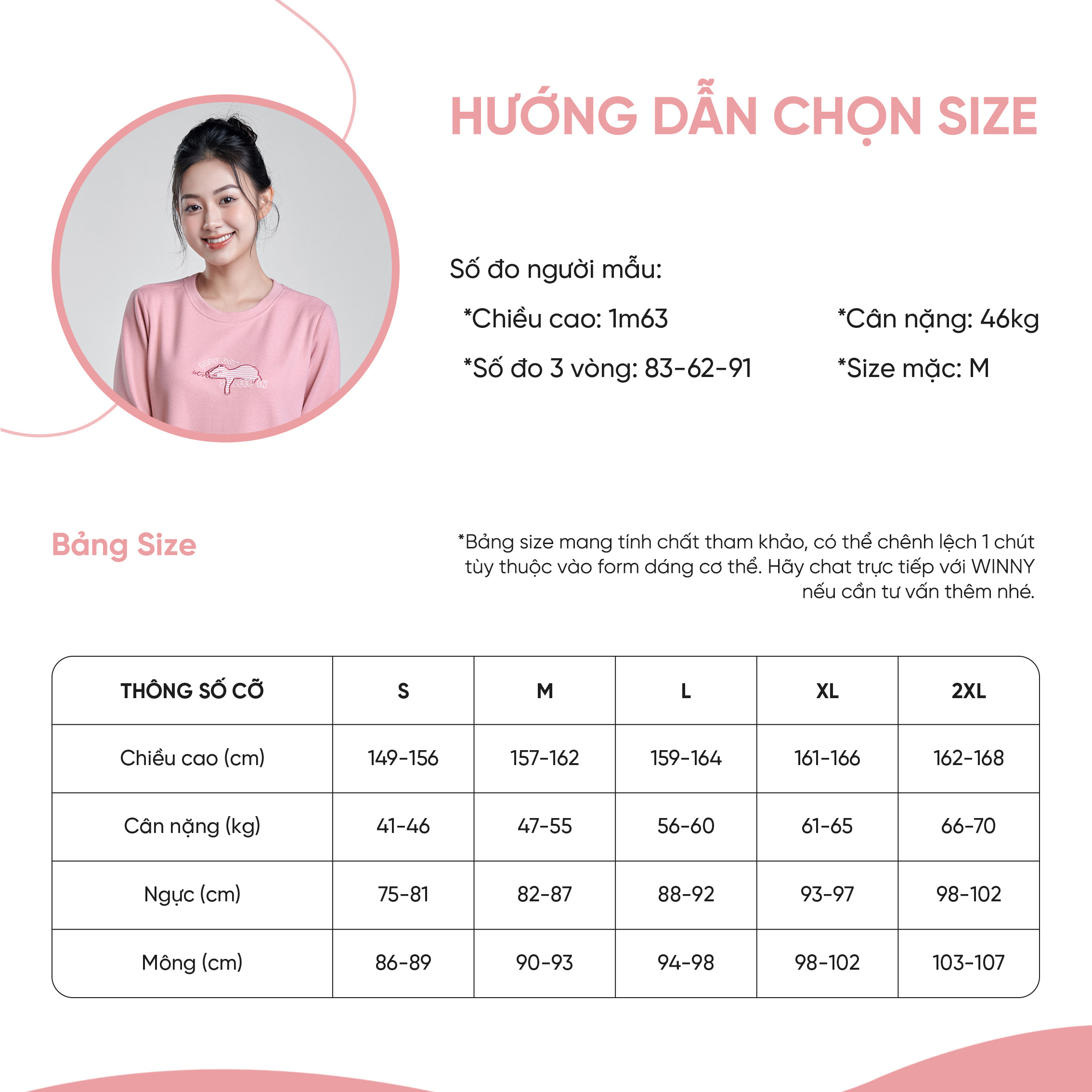 Mô tả WINNY - Bộ Mặc Nhà Nữ Chất Liệu Cotton WONNER Kiểu Tay Cộc Quần Ngố Lửng 2MNCT25038N - 2
