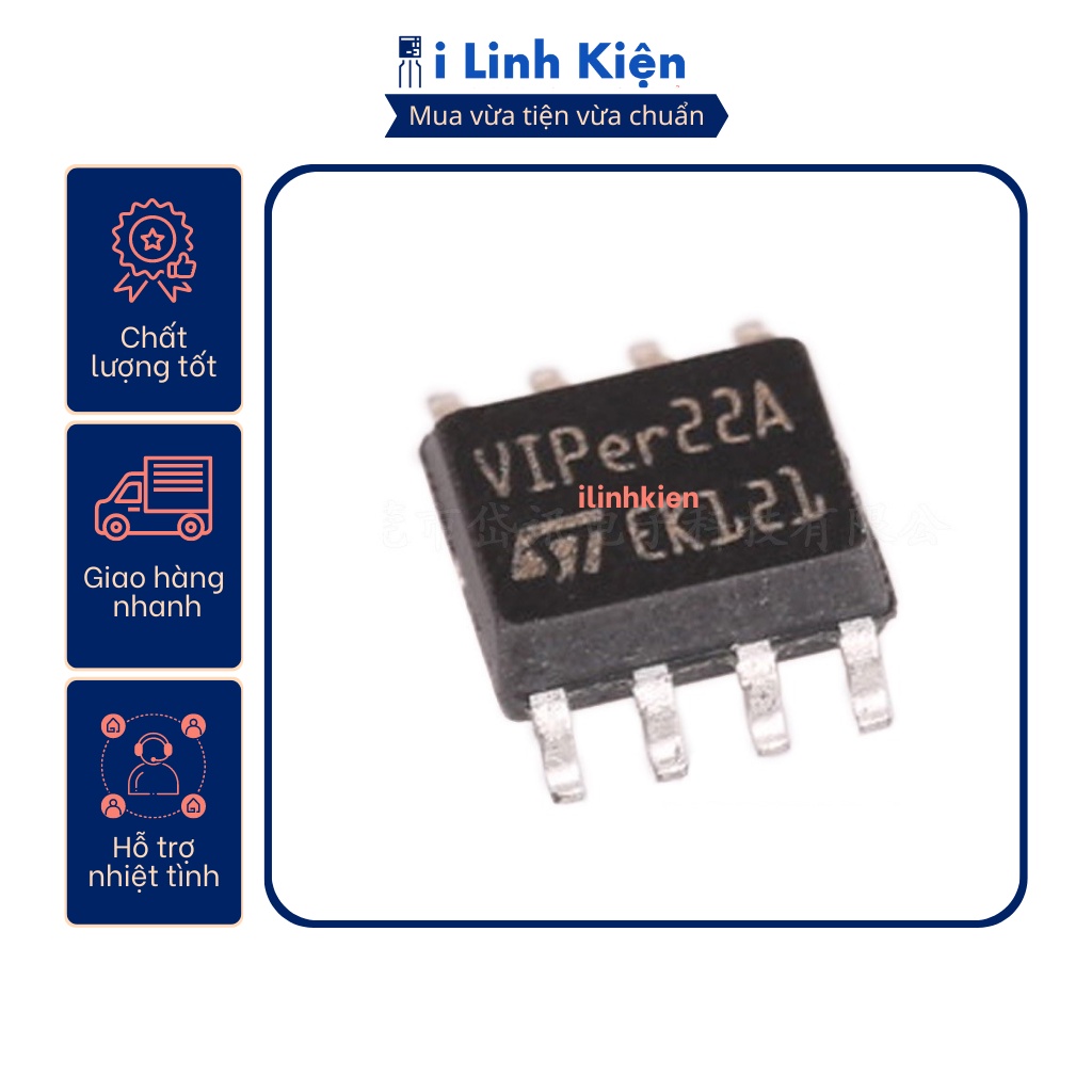 Ic nguồn VIPER22A SOP-8 chính hãng ST | Shopee Việt Nam
