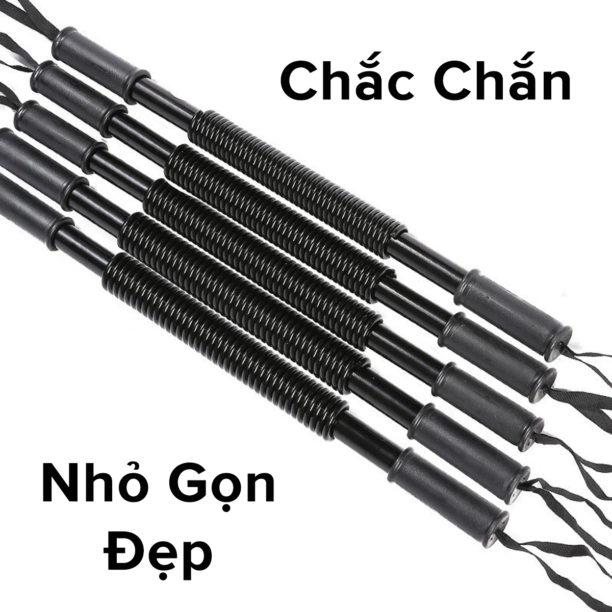 Mô tả Gậy Bẻ Lò Xo 40kg + Kìm Bóp Tay Đếm Số + Dây Nhảy Lõi Thép, Combo Thanh Lò Xo 40kg Kháng Lực Chính Hãng Amalife - 8