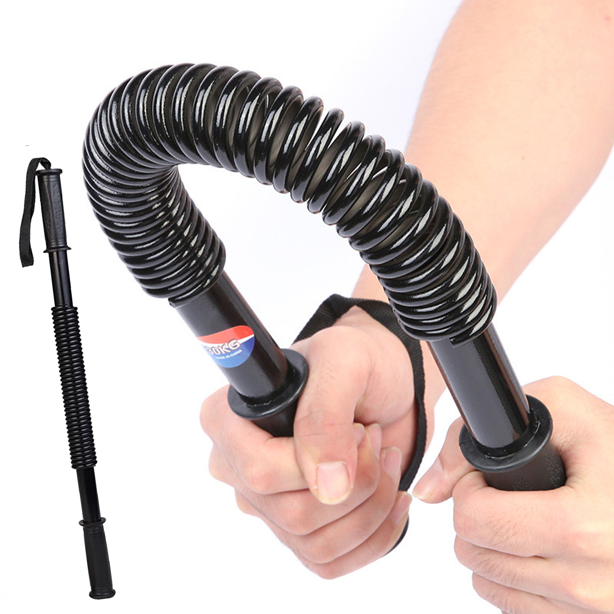 Mô tả Combo Hot Gậy Bẻ Lò Xo 60kg + Kìm Bóp Tay Đếm Số + Dây Nhảy Lõi Thép, Thanh Lò Xo 60kg Kháng Lực Chính Hãng Amalife - 5