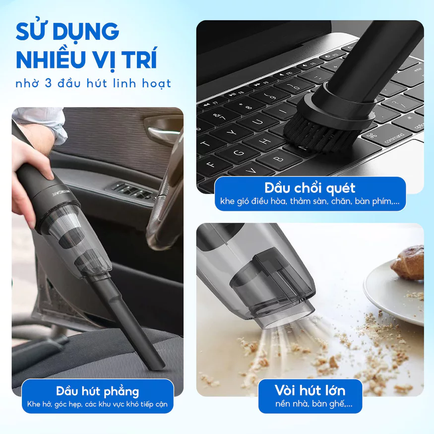 Máy hút bụi Medicar 3 đầu hút