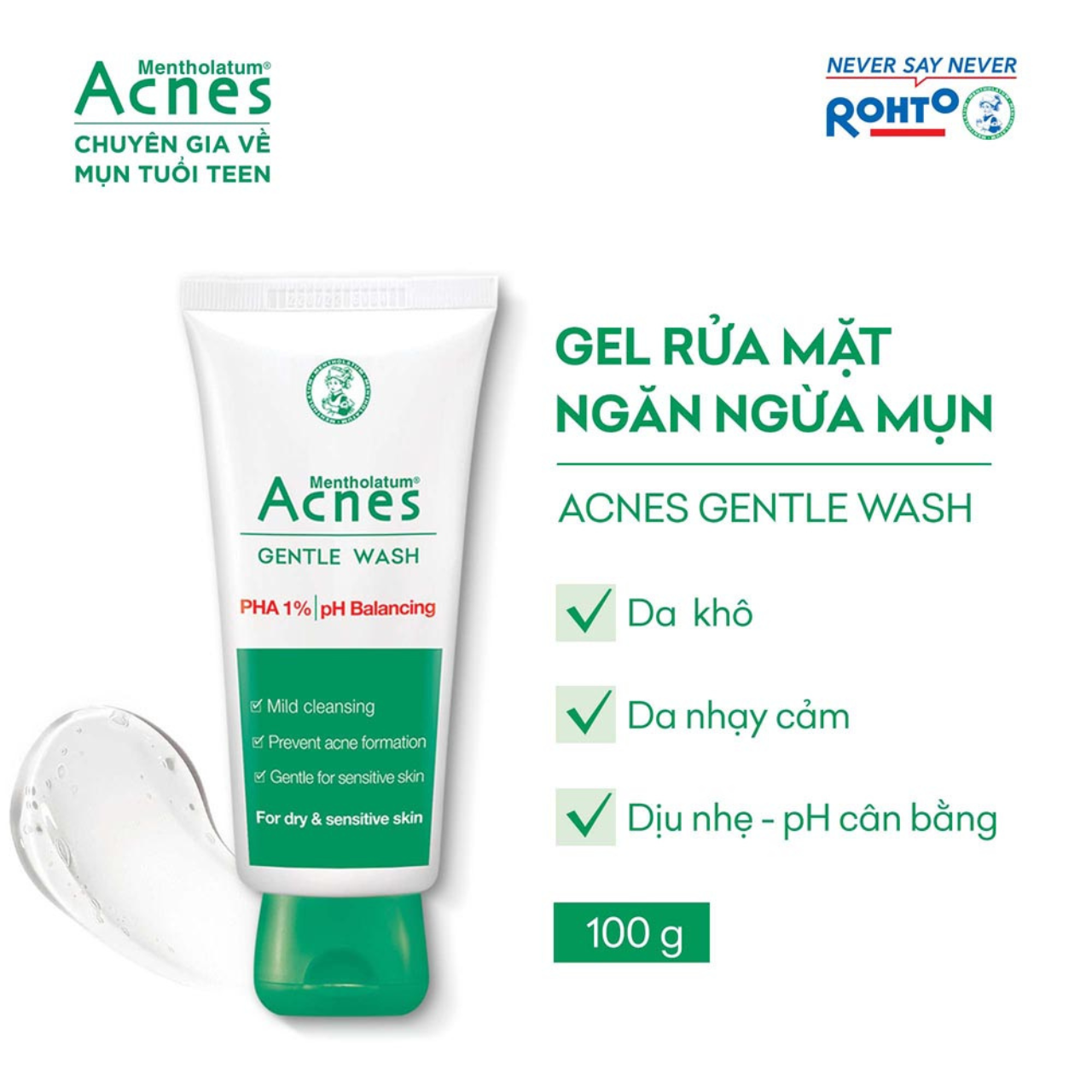 Mô tả Acnes Sữa Rửa Mặt Dạng Kem Và Dạng Gel Các Loại - 5