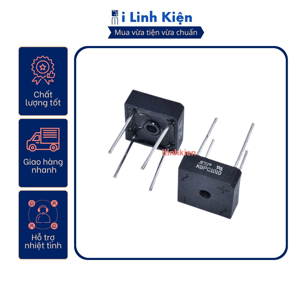 KBPC1010 Diode cầu 10A 1000V DIP-4 | Shopee Việt Nam
