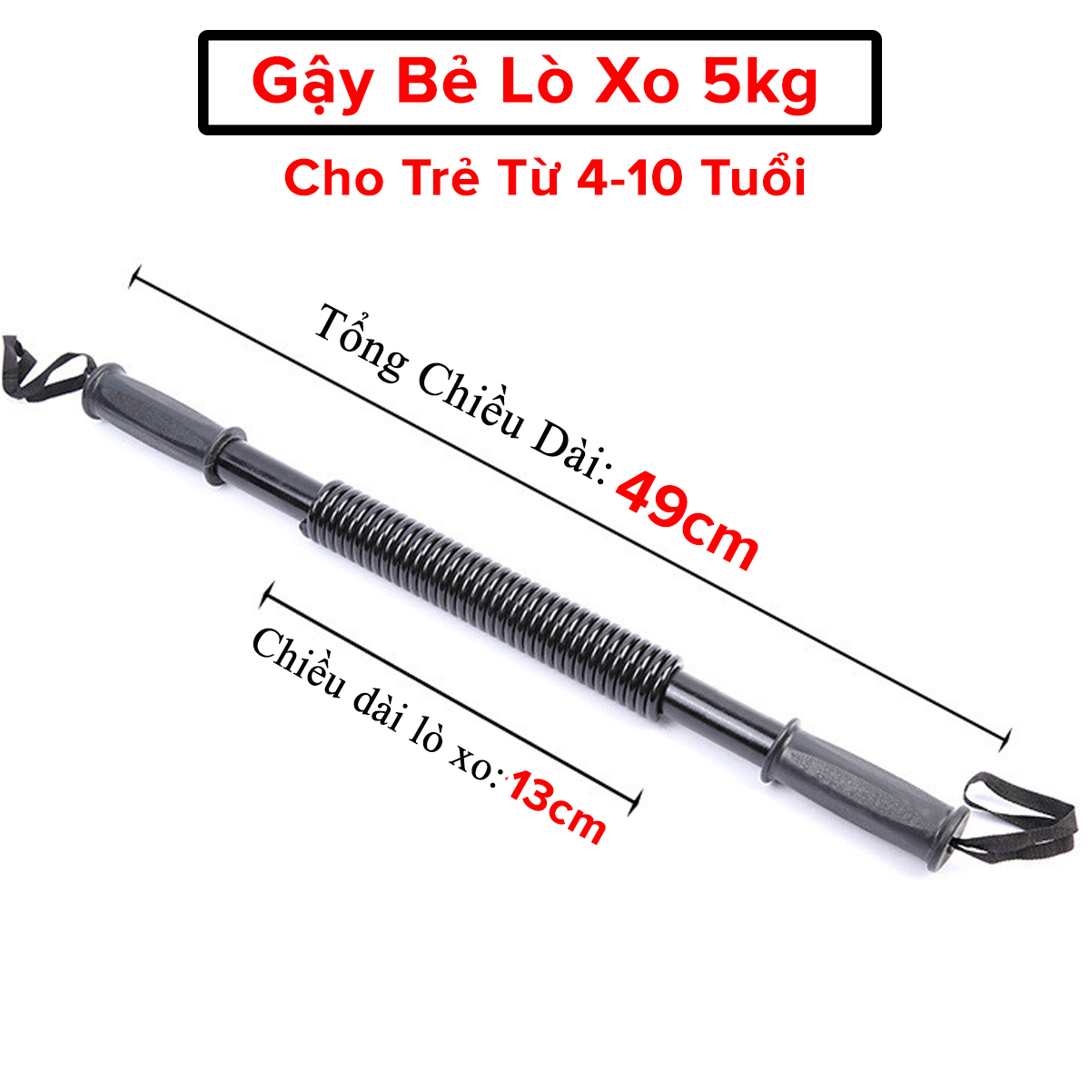 Mô tả Gậy Bẻ Lò Xo Kháng Lực 5kg 10kg Cho Các Bé Từ 4-12 Tuổi Tập Thể Thao Thể Dục, Thanh Lò Xo Đàn Hồi Kháng Lực Hãng Amalife - 2