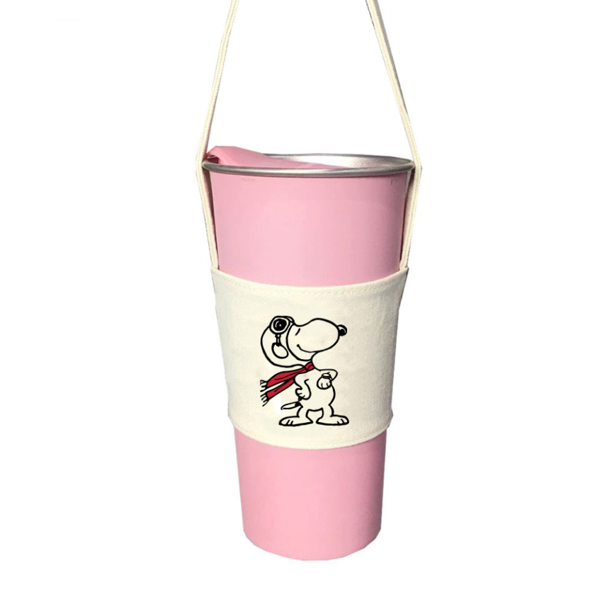 Mô tả Túi treo ly cốc (cup holder) Ginko Canvas in hình Snoopy Cute ( nhiều size) - 10