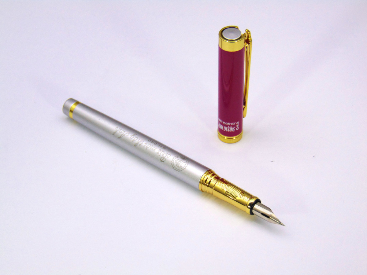 Mô tả Bút mài thầy ánh SH040 luyện chữ đẹp cho học sinh đi thi, ống bơm mực dạng xoáy tiện lợi  - Nhà Sách Tâm An - 5