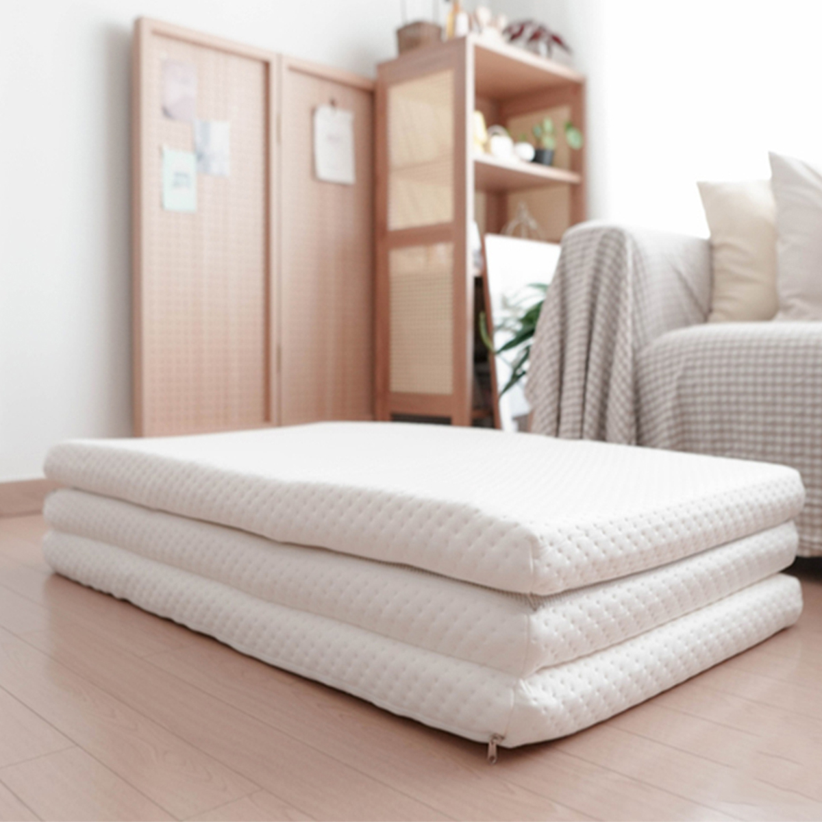 Mô tả Nệm gấp 3 cao cấp SAMICK HEALING Hàn Quốc - Nệm ngủ trải sàn 30D - 4