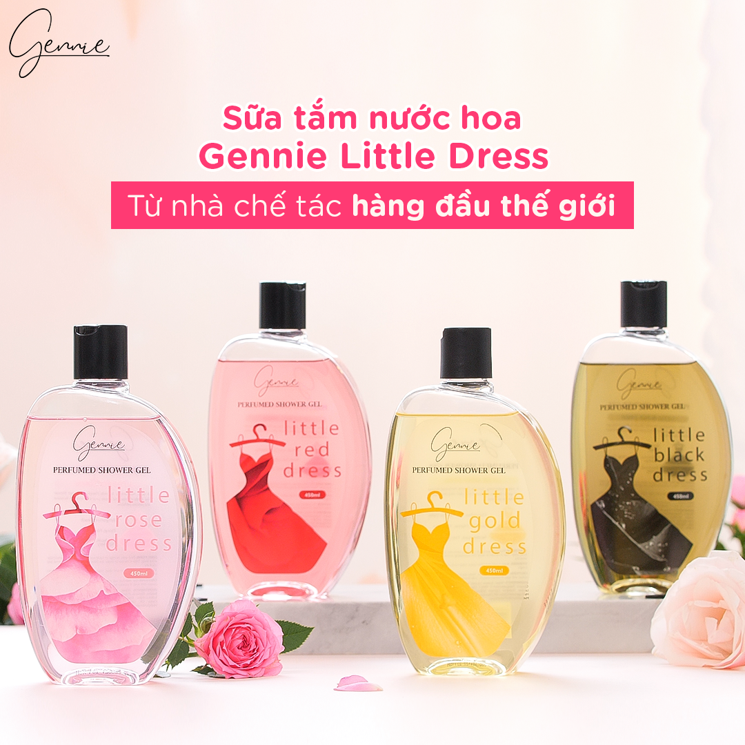 Mô tả Sữa tắm nước hoa Nữ Gennie Little Dress 450ml lưu hương lên đến 4H - 2