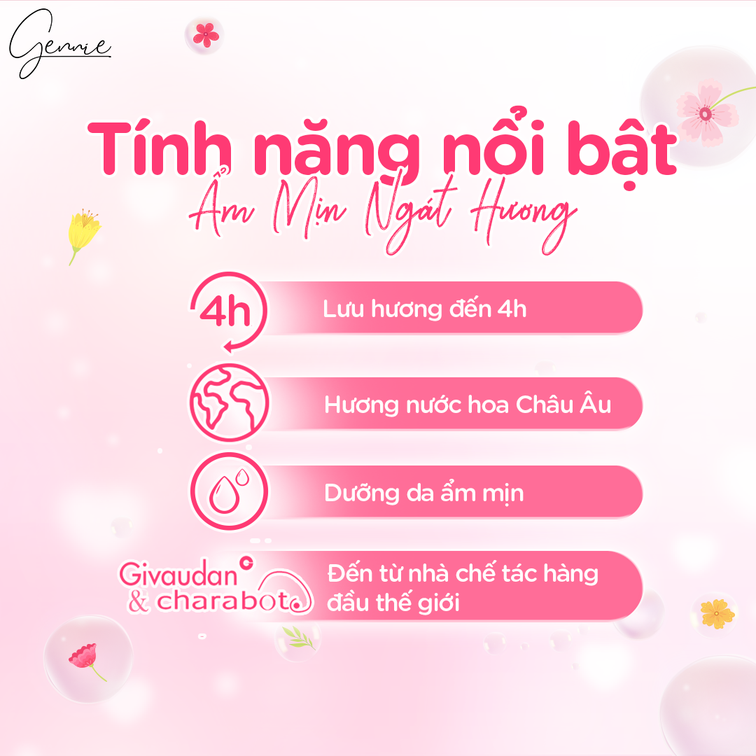 Mô tả Sữa tắm nước hoa Nữ Gennie Little Dress 450ml lưu hương lên đến 4H - 7