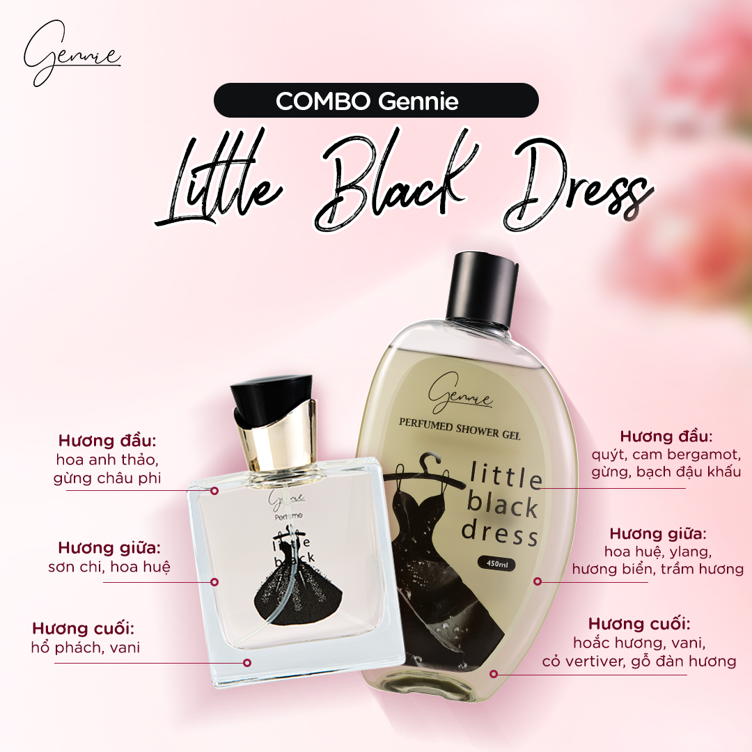 Gennie Little Black Dress (Đen) - Quyến Rũ