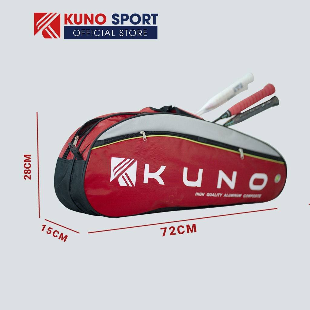 Mô tả Túi Đựng Vợt Cầu Lông Tennis KUNO Loại 3 Ngăn Cao Cấp Chống Nước Siêu Bền - 2