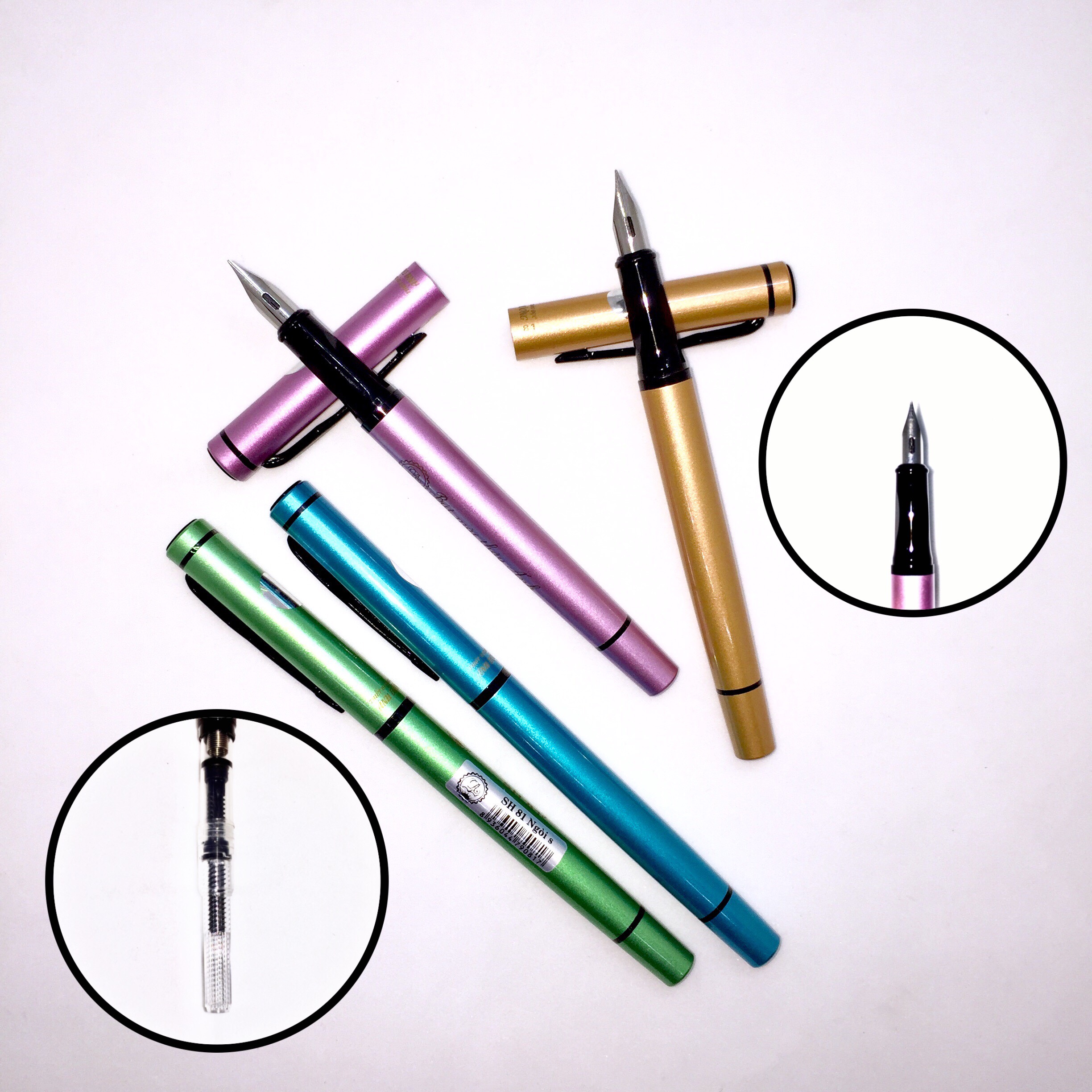 Mô tả Bút mài thầy ánh SH081 dòng bút calligraphy ngòi S không gỉ, nét chữ thanh mảnh - Nhà Sách Tâm An - 1