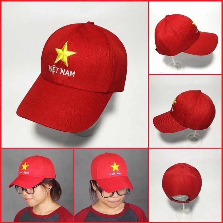 Mô tả Mũ lưỡi trai nam nữ cao cấp cờ đỏ sao vàng việt nam vải kaki có thể điều chỉnh độ rộng - Tâm An - 1