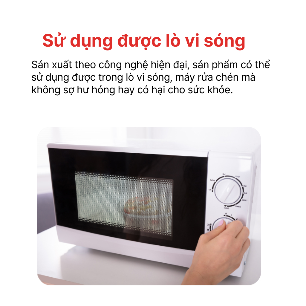 Mô tả Bộ 2 hộp thủy tinh Hình chữ nhật 370ml + kèm túi giữ nhiệt HAPPYCOOK, HCG-02R - 7