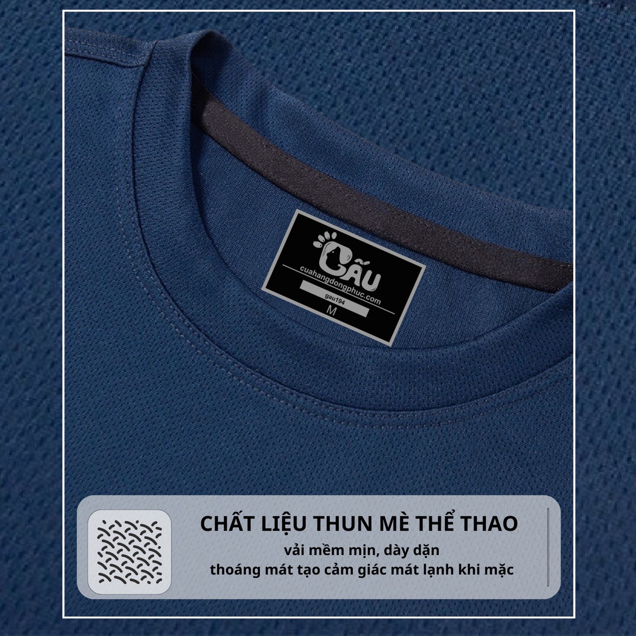 Mô tả Áo thun nam Gấu 194 vải thun mè co dãn 4 chiều, phong cách thể thao - gym - bóng đá, from slim fit - MÈ TRƠN - 4