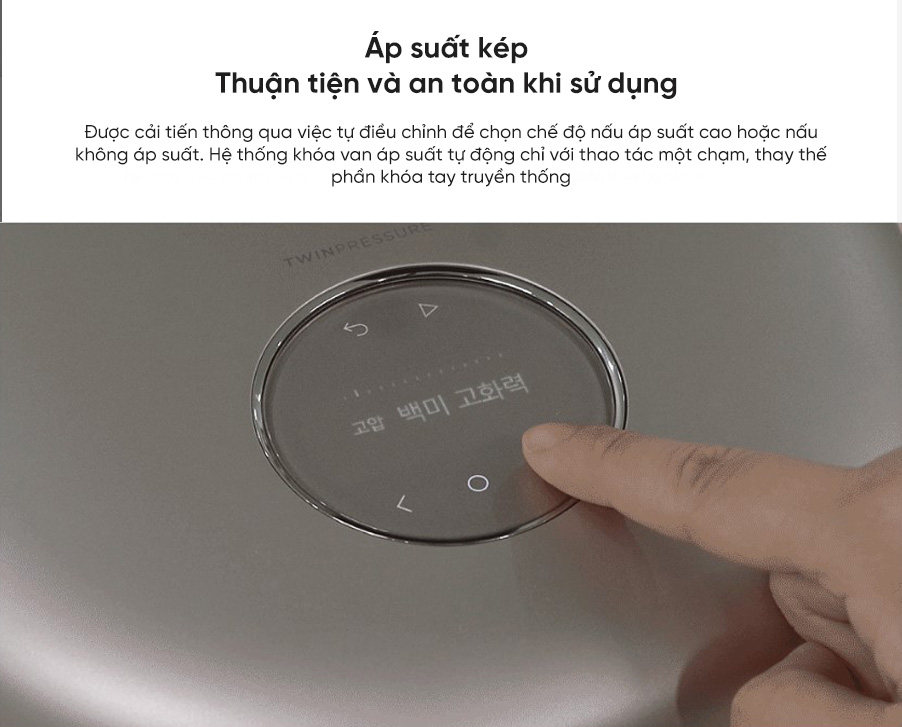 Nồi cơm điện áp suất cao tần IH Cuckoo CRP-NHTR1010FGW 1.8L