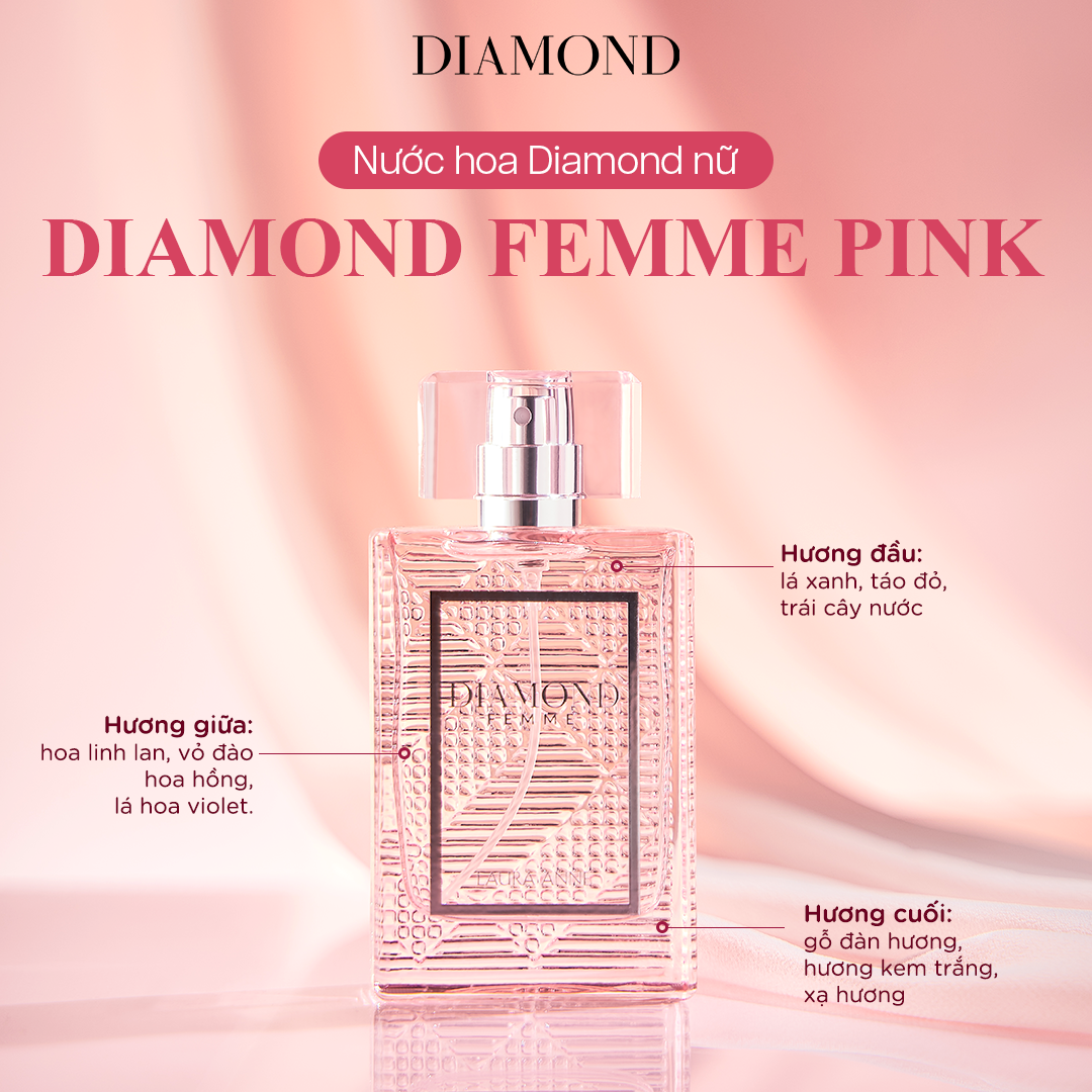 Mô tả Nước Hoa Nữ Diamond Femme hương sang trọng, quyến rũ 45ml - 3