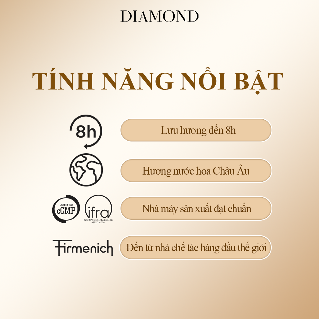 Mô tả Nước Hoa Nữ Diamond Femme hương sang trọng, quyến rũ 45ml - 5