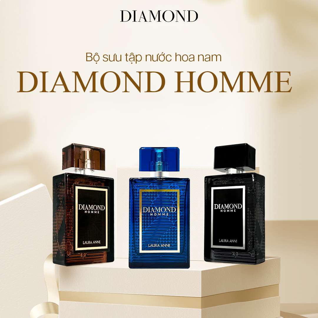 Mô tả Nước Hoa Nam Diamond Homme hương thơm nam tính, sang trọng 45ml - 1