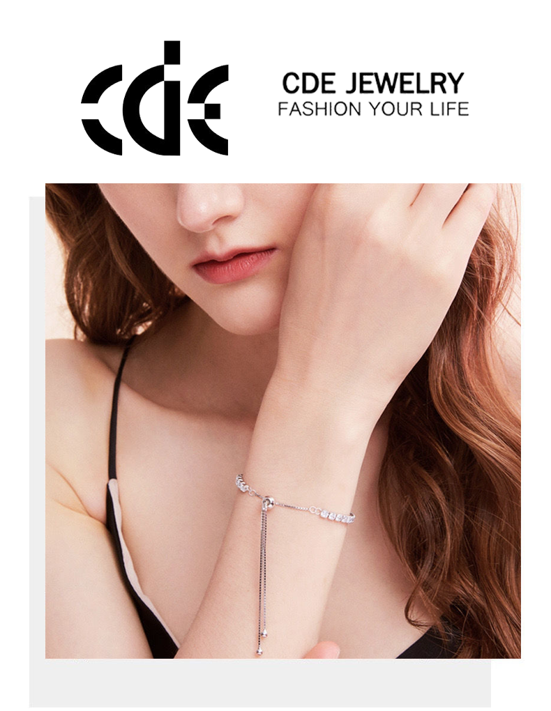 Mô tả Lắc tay bạc CDE đính đá cá tính White Subtle Bracelet Silver CDE2014SV - Lắc tay bạc Lamy - 1