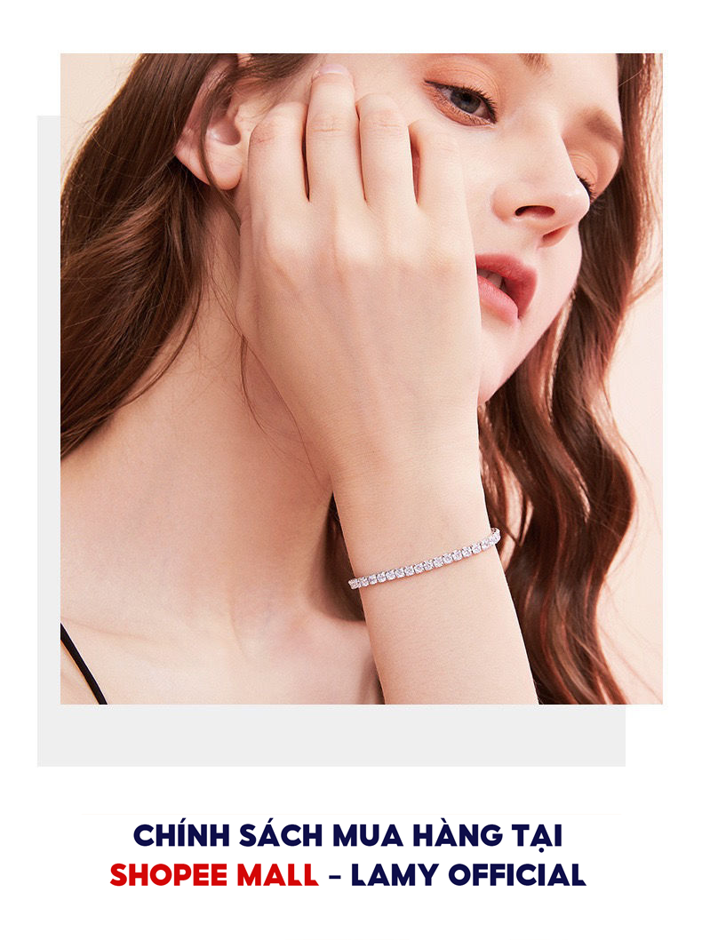 Mô tả Lắc tay bạc CDE đính đá cá tính White Subtle Bracelet Silver CDE2014SV - Lắc tay bạc Lamy - 4