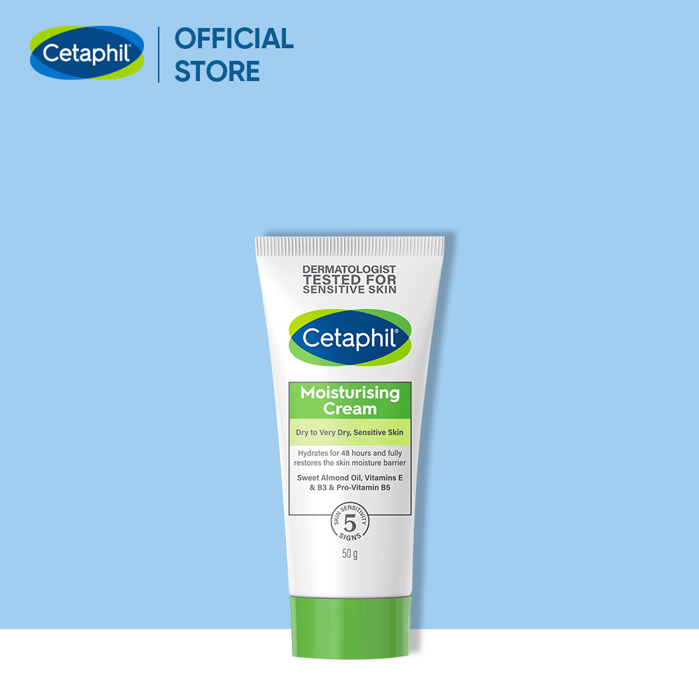 Mô tả [LIVE] Kem dưỡng ẩm dịu lành cho da nhạy cảm CETAPHIL MOISTURISING CREAM 50G - 10