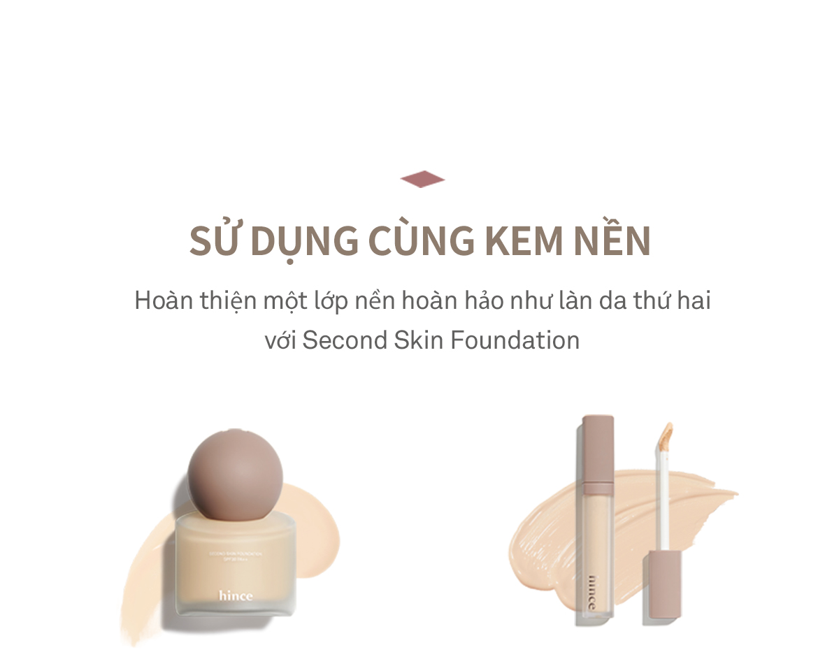 Mô tả Kem che khuyết điểm hince Second Skin Cover Concealer 6.5G - 12