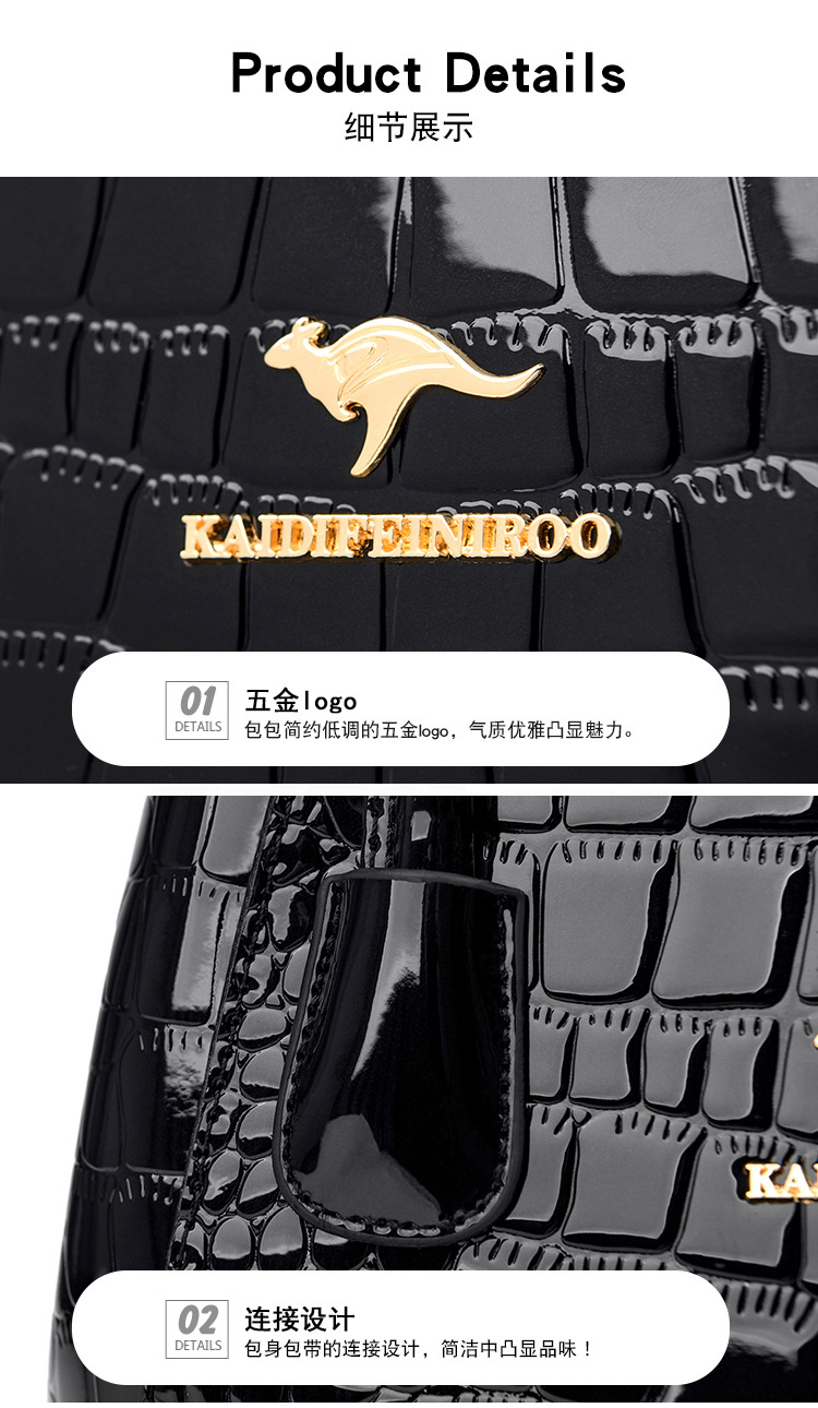 Mô tả Túi xách nữ công sở Hàn Quốc đẹp cao cấp đeo chéo 2025 Kaidifeiniroo KF45 (8089) Size 24cm - 6