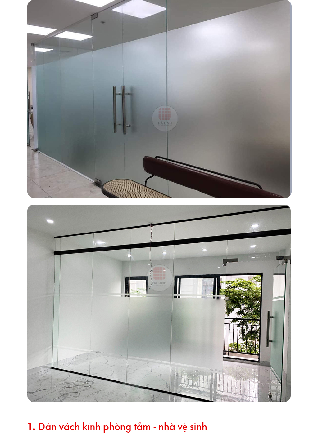 Giấy dán kính mờ chống nhìn trộm văn phòng, decal mờ dán kính cửa sổ ...