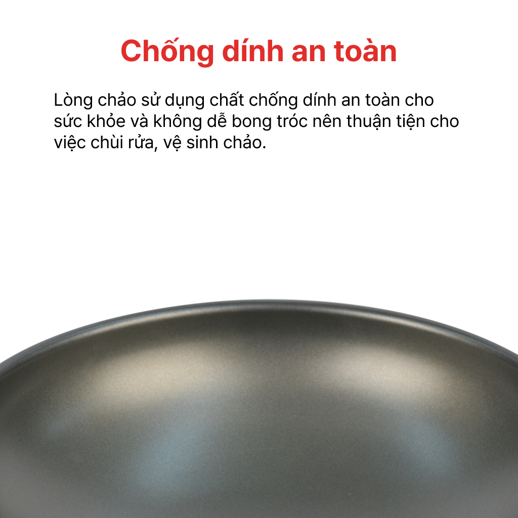 Mô tả Chảo chống dính sâu lòng 2 quai, chịu nhiệt tốt 32, 34, 36cm HAPPYCOOK - 3