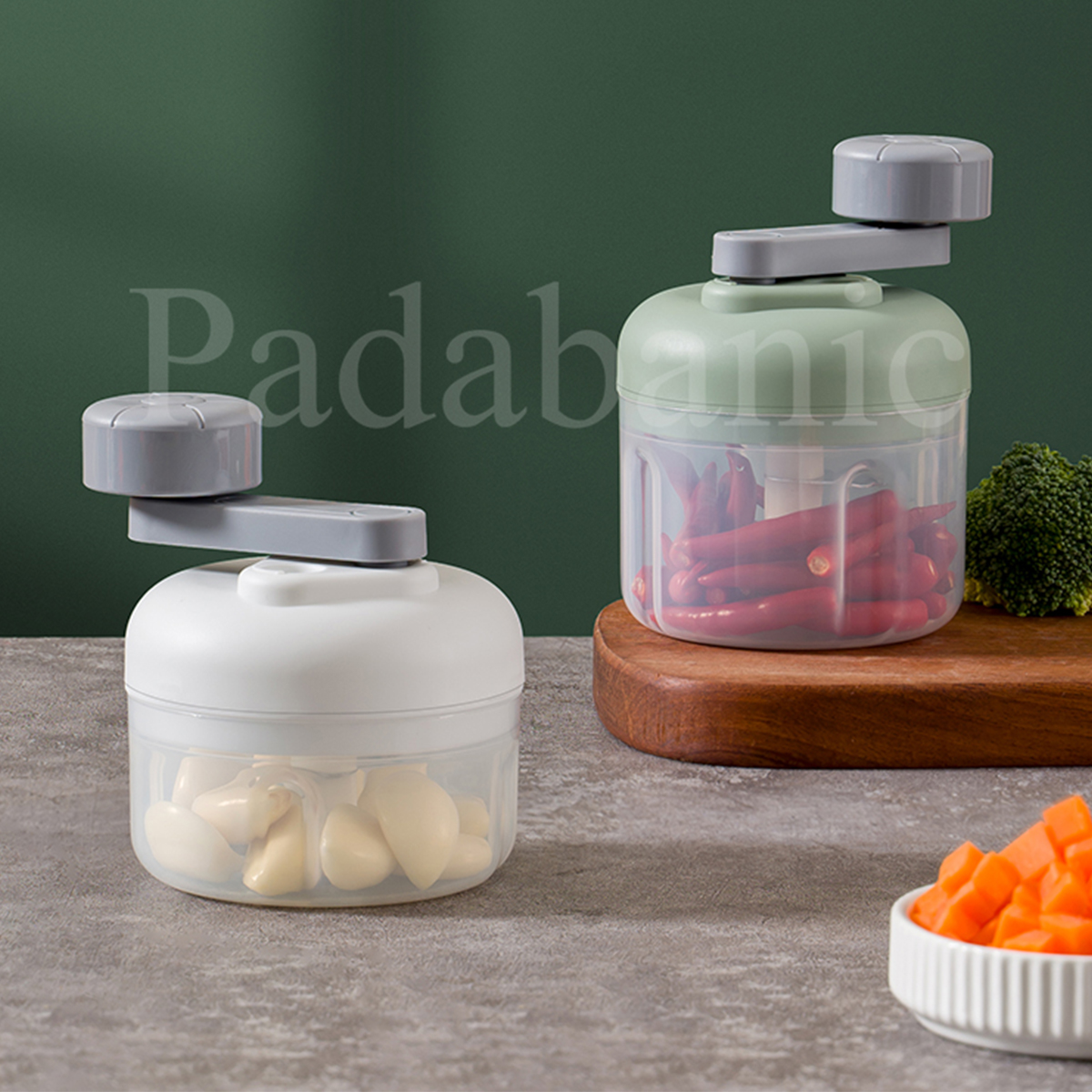 Máy Xay Tỏi Ớt Mini Padabanic 006-005 Bằng Tay