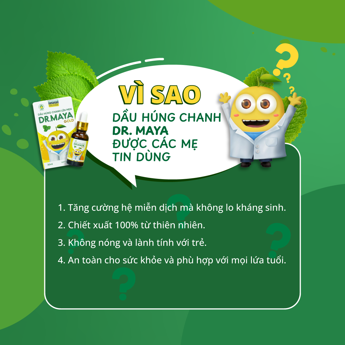 Mô tả Dầu húng chanh lên men Minion Gold Dr.Maya 30ml - 5