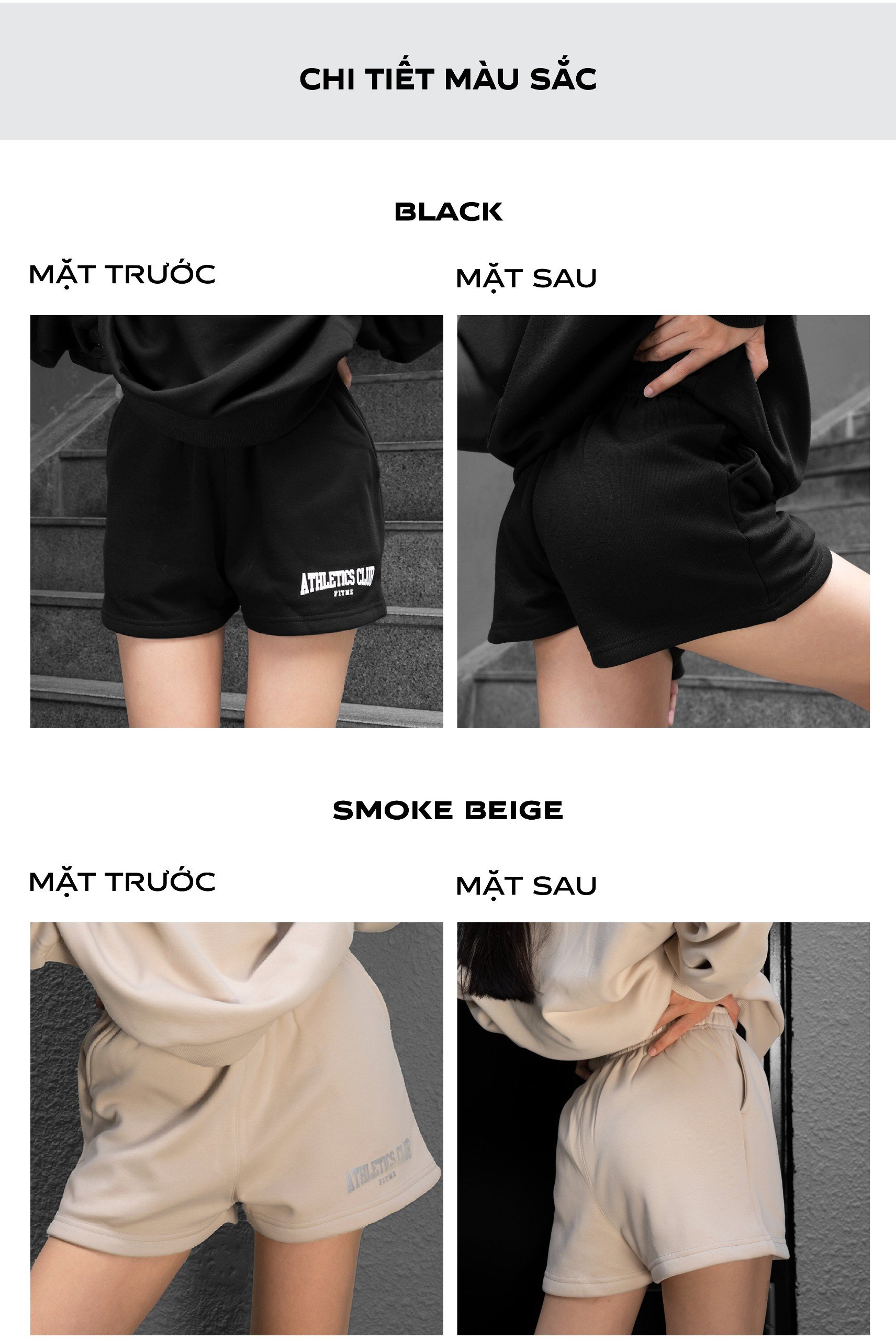 Mô tả Quần short nỉ nữ Fitme dày dặn năng động - QNAC - 6