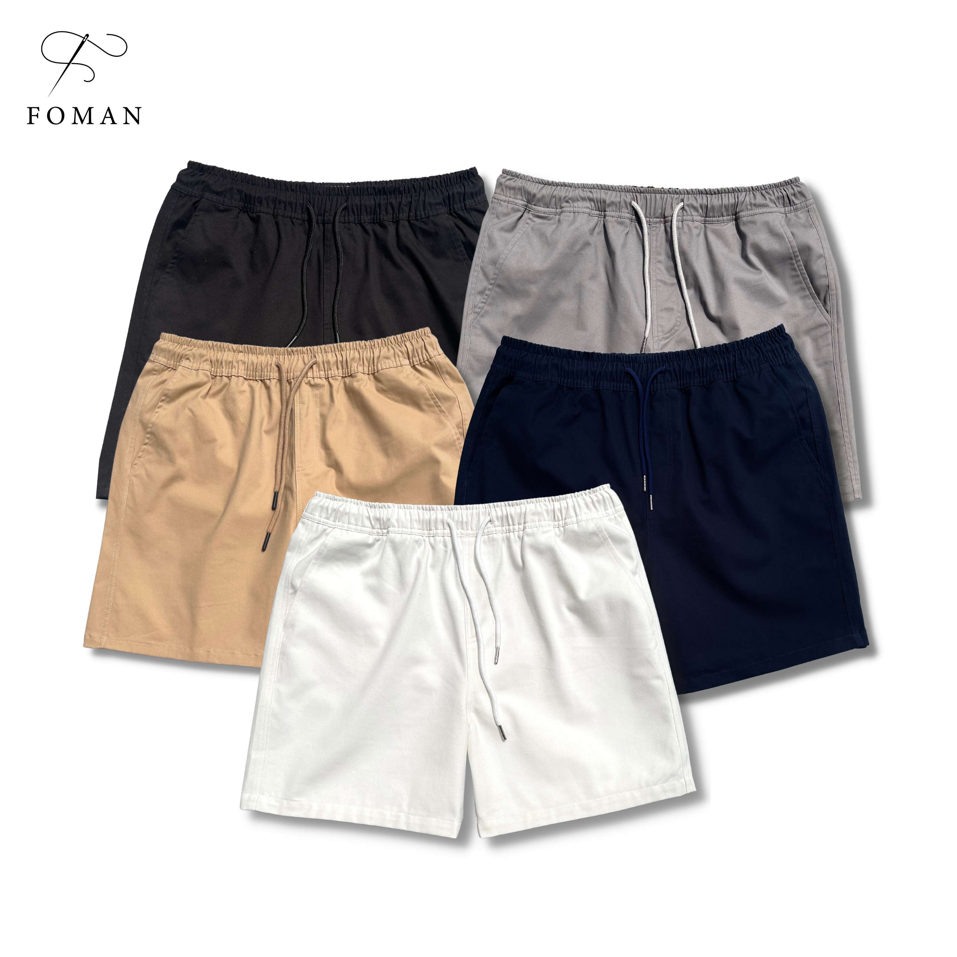 Mô tả Quần Short Nam FOMAN vải Kaki Nhung Cao cấp co giãn, form dáng trẻ trung, năng động, lịch lãm - 1