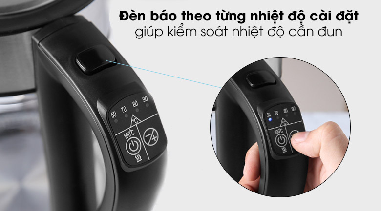 Mô tả Ấm Đun Siêu Tốc HAFELE T-602C - 535.43.732 - 1,7L - 6