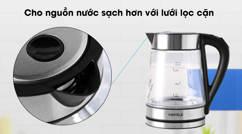 Mô tả Ấm Đun Siêu Tốc HAFELE T-602C - 535.43.732 - 1,7L - 4