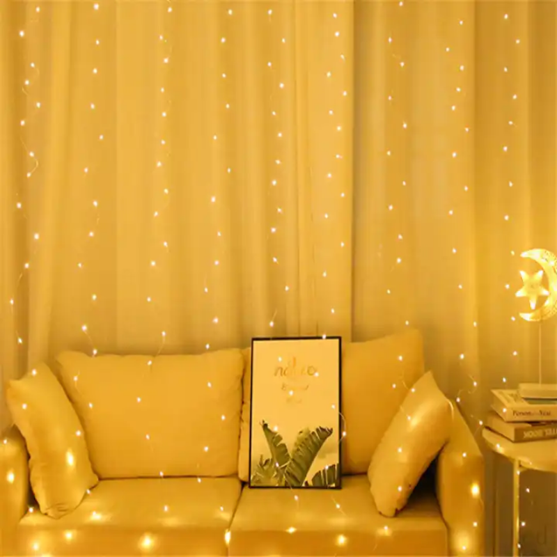 Bộ Đèn Led Trang Trí Thả Mành Kiểu Mưa Rơi Thác Nước 10 Sợi 3m Đủ Màu ...