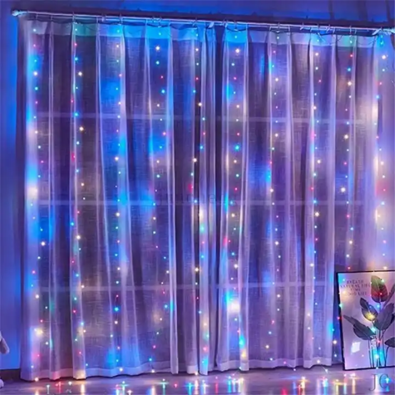 Bộ Đèn Led Trang Trí Thả Mành Kiểu Mưa Rơi Thác Nước 10 Sợi 3m Đủ Màu ...