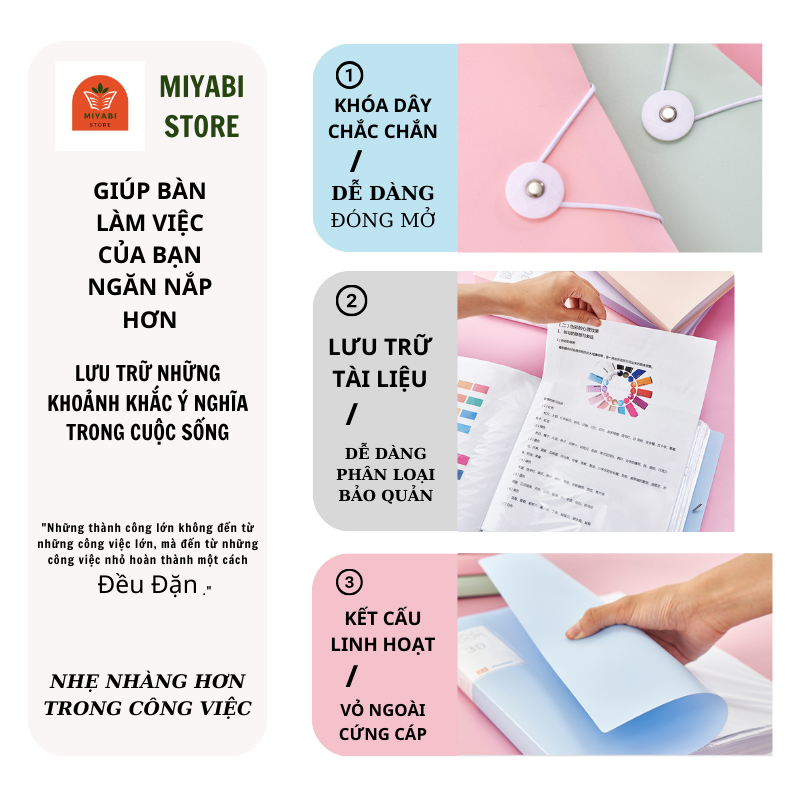 File đựng tài liệu a4 30/60 lá file lá a4 văn phòng phẩm. File đựng tài ...