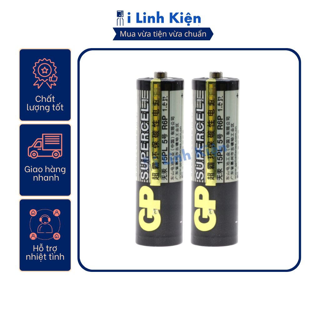 (THANH LÝ ) Pin AA pin AAA chính hãng GP Supercell 1.5V vỉ 2 viên chất ...