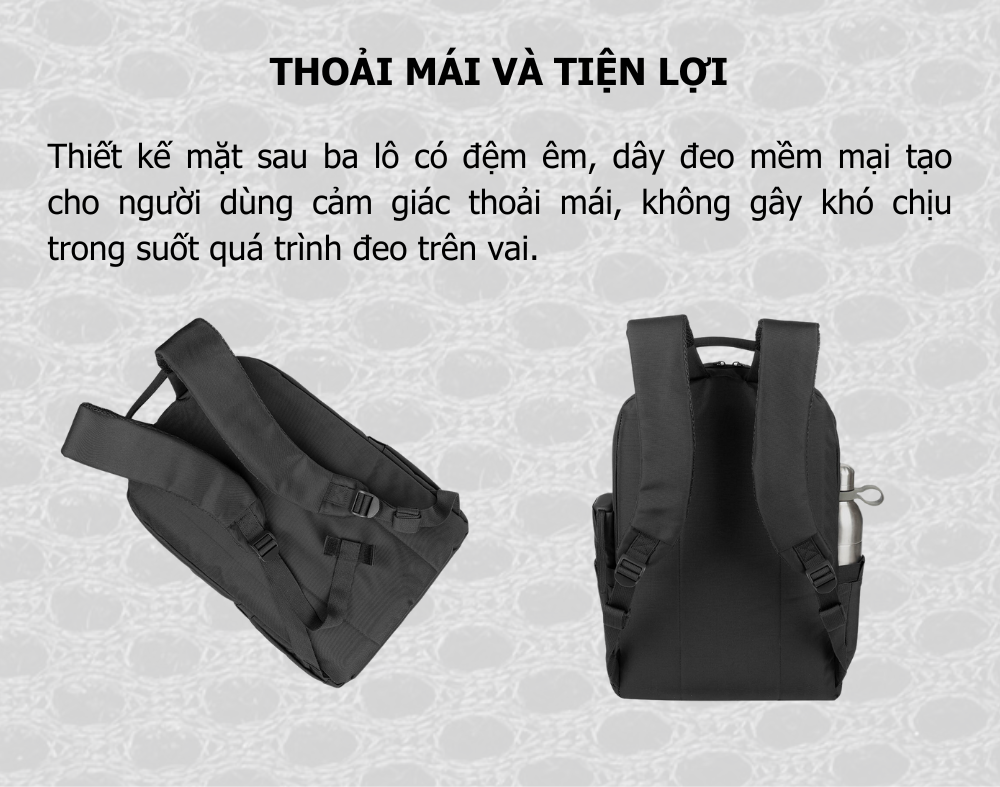 Mô tả Ba lô Laptop 15.6-16" Rivacase 7561 dành cho Văn Phòng - 3