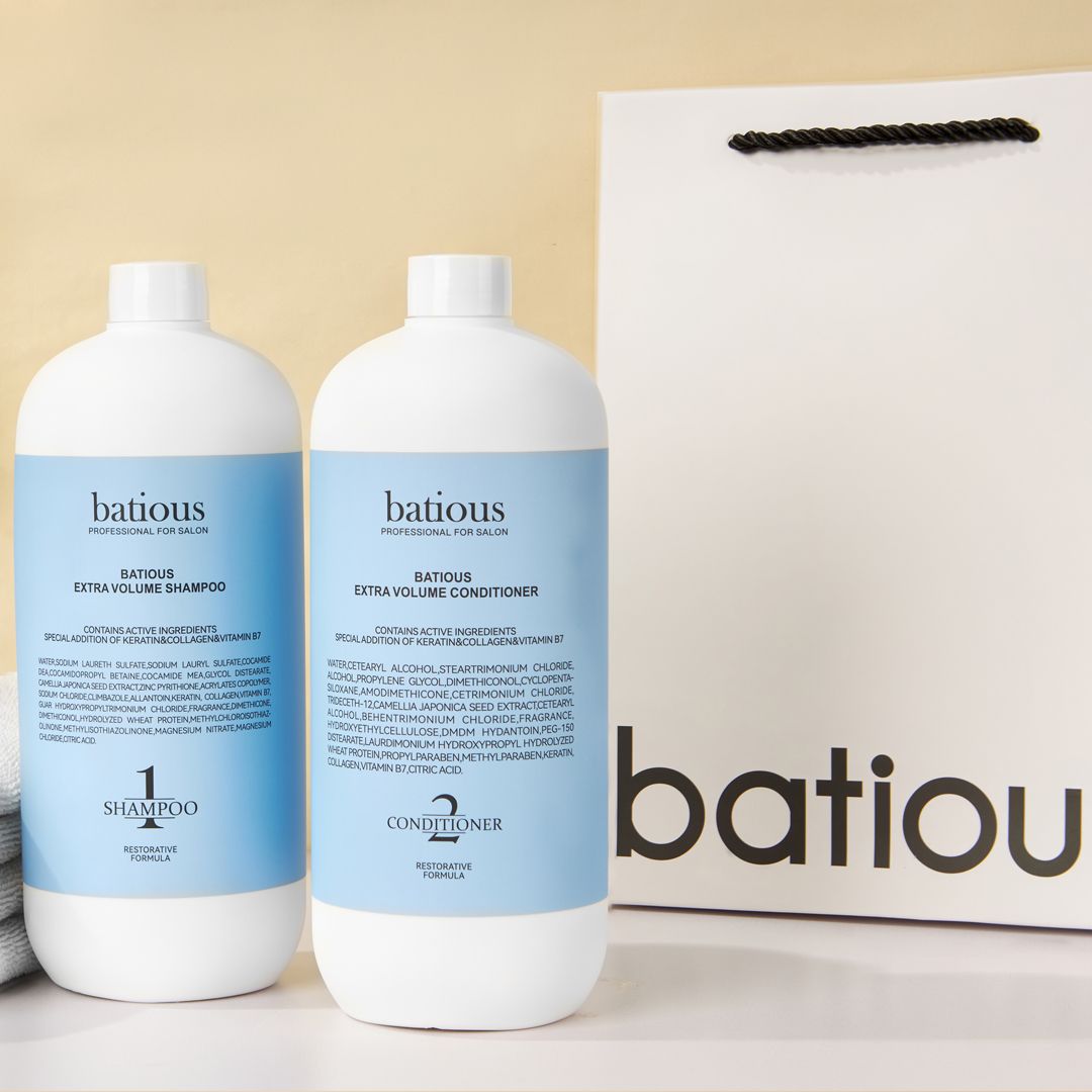 COMBO DẦU GỘI - DẦU XẢ BATIOUS Extra Volume 960ml Phù hợp cho tóc Dầu ...