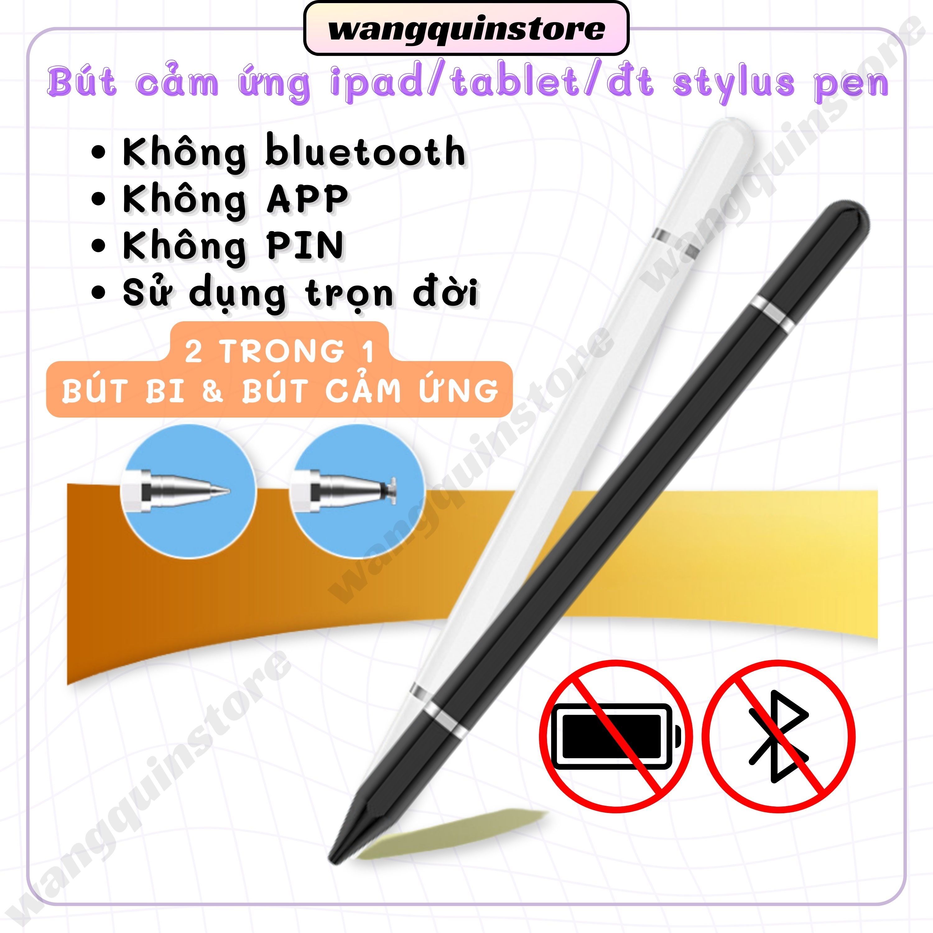 Bút cảm ứng Stylus Pen giá rẻ Viết cảm ứng 2in1 3in1 bút bi bút