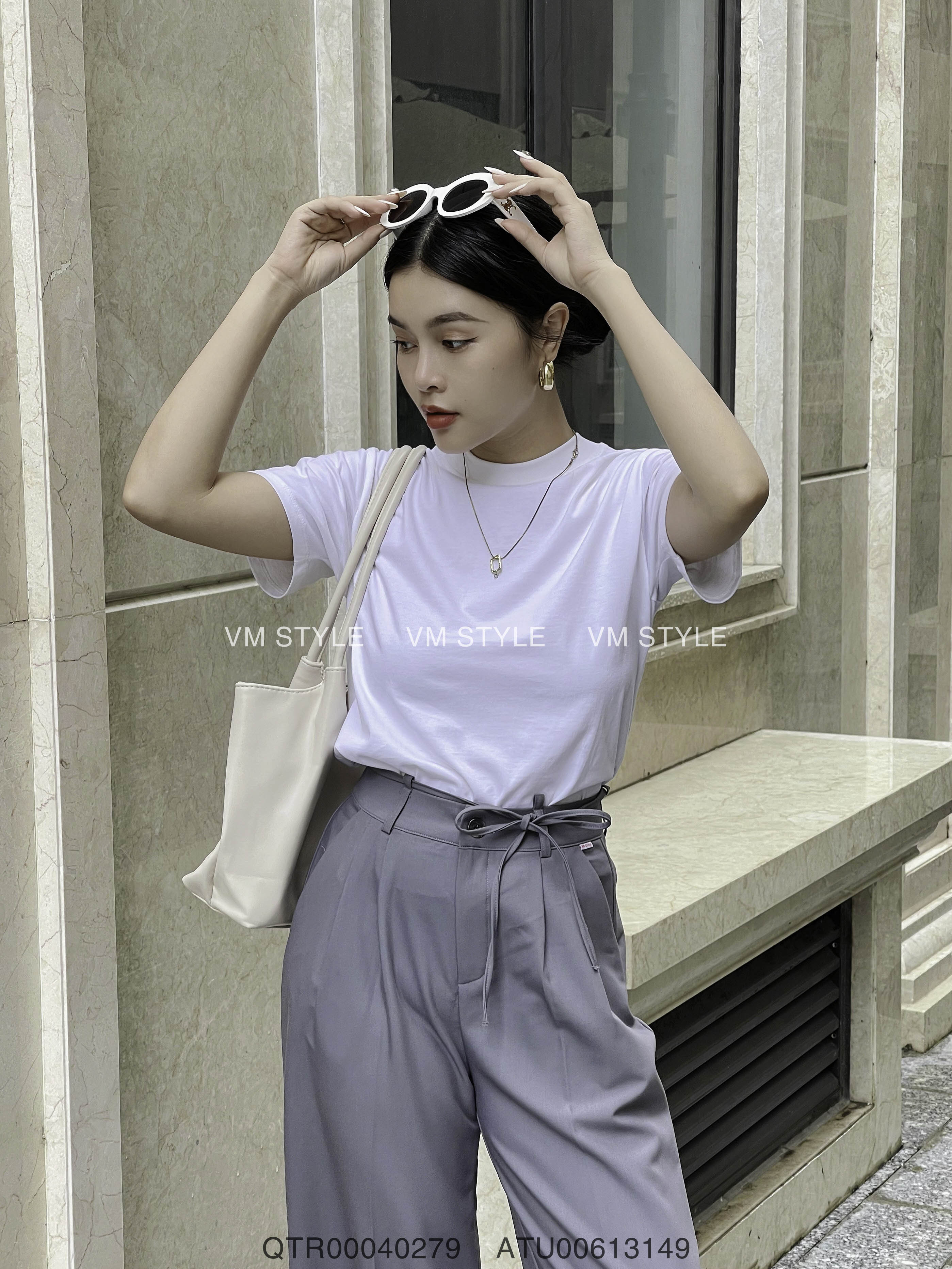 Phối đồ với áo thun VMSTYLE babytee 2
