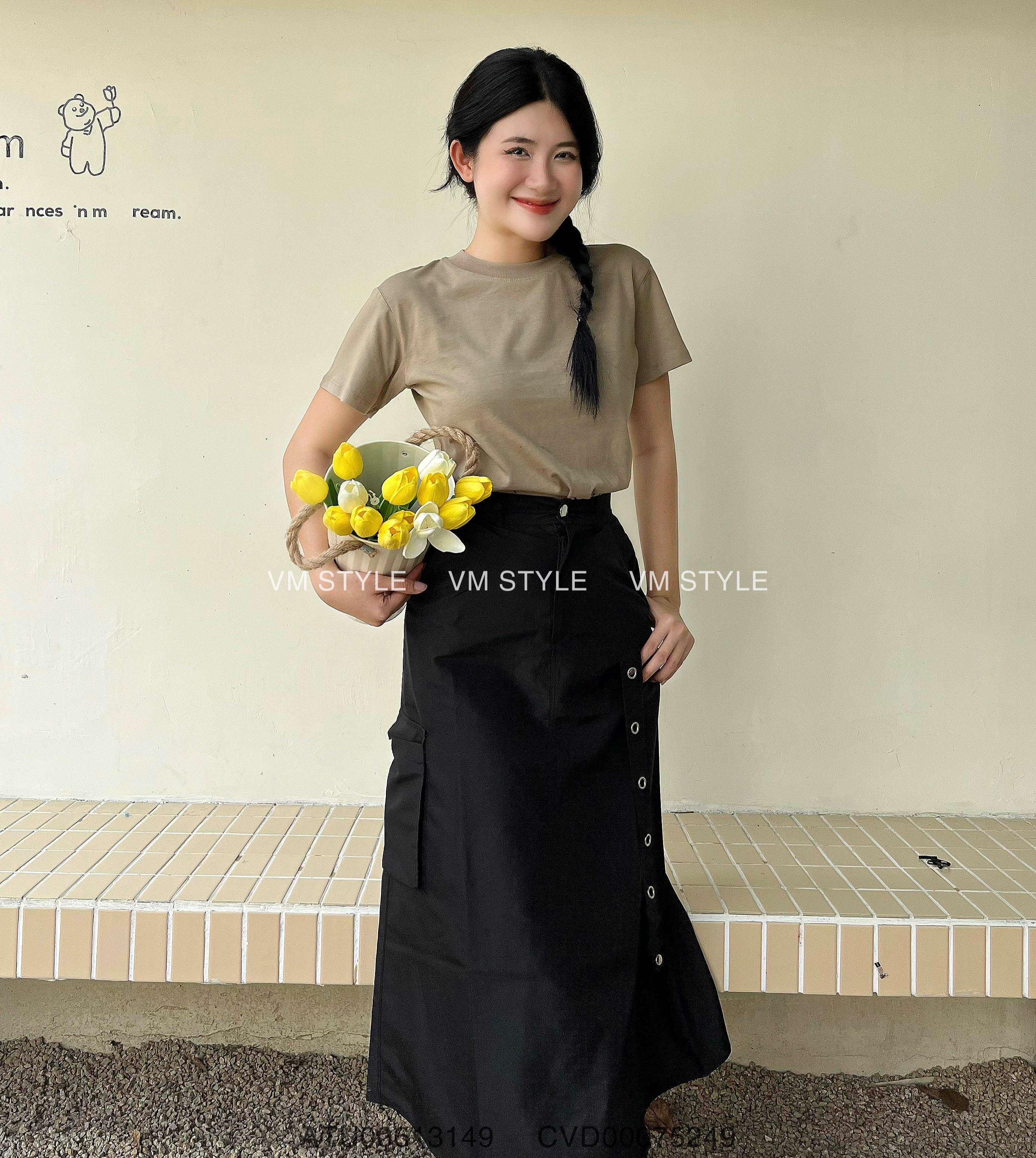 Phối đồ với áo thun VMSTYLE babytee 4