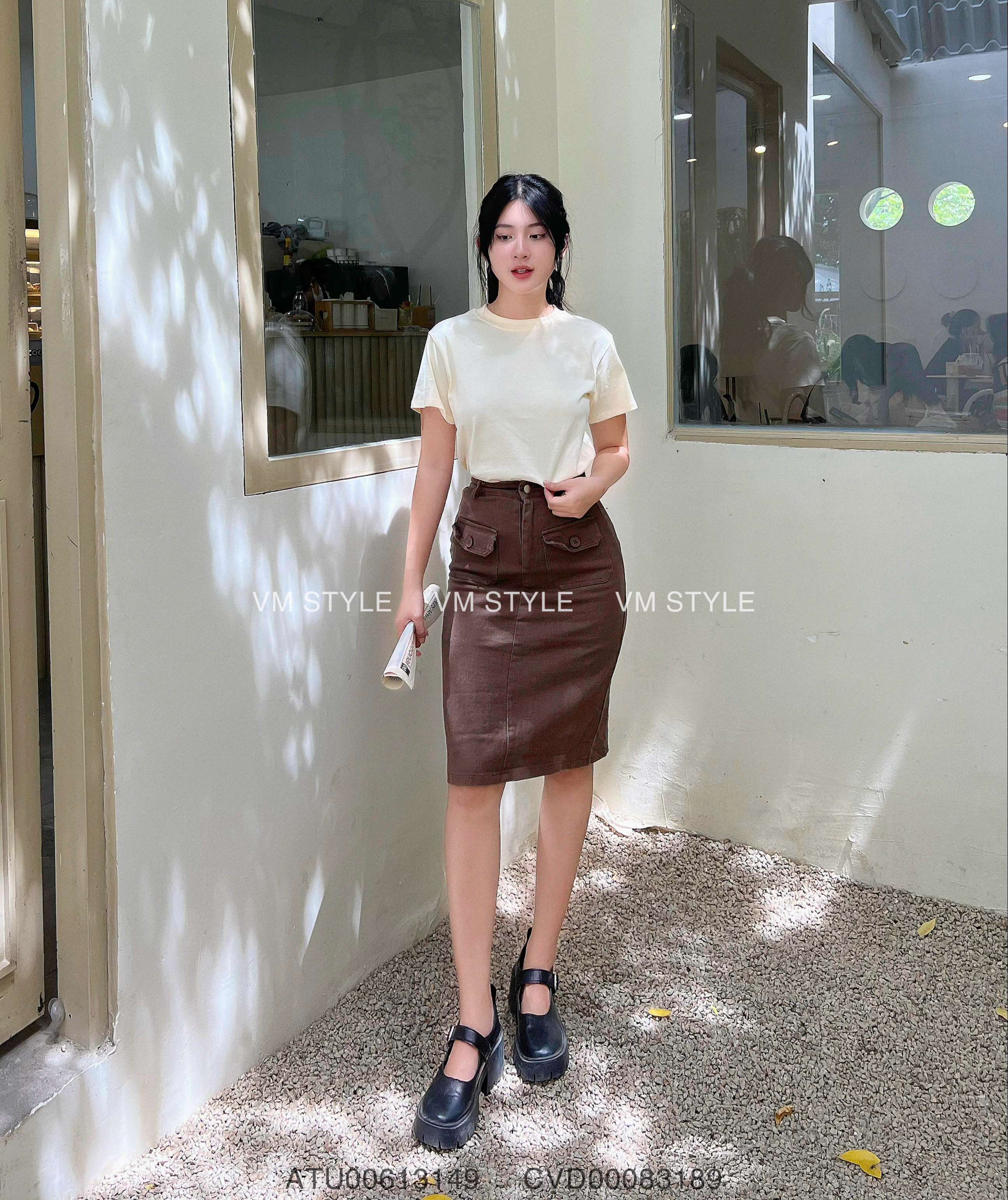 Phối đồ với áo thun VMSTYLE babytee 6