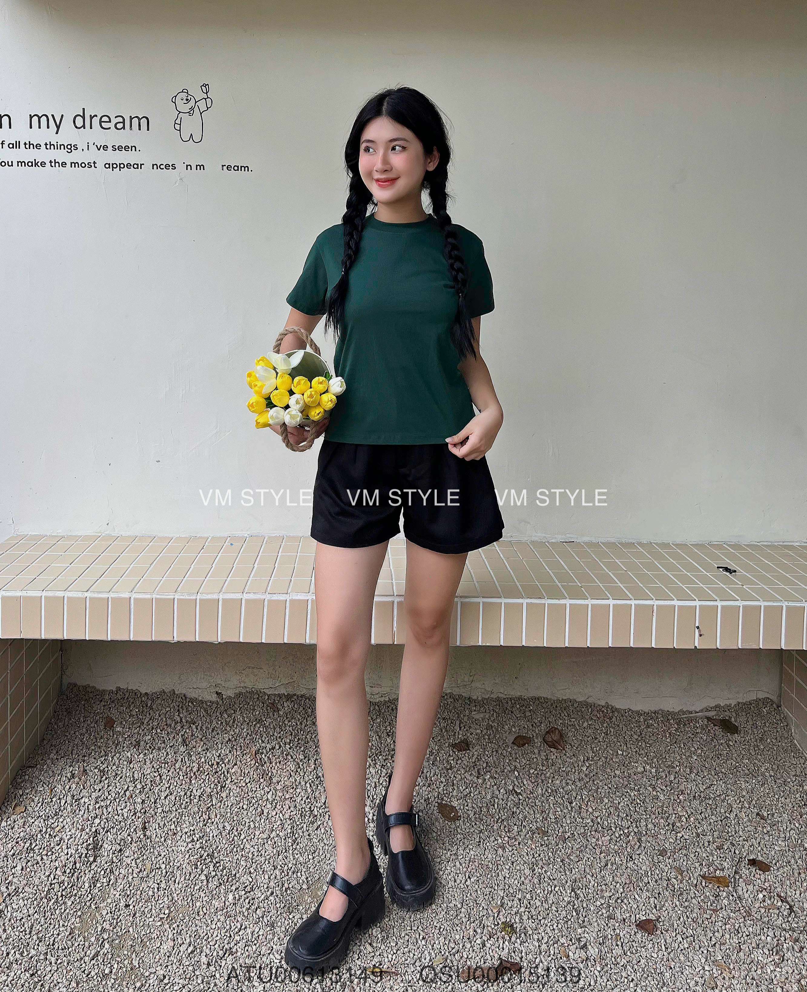 Phối đồ với áo thun VMSTYLE babytee 7