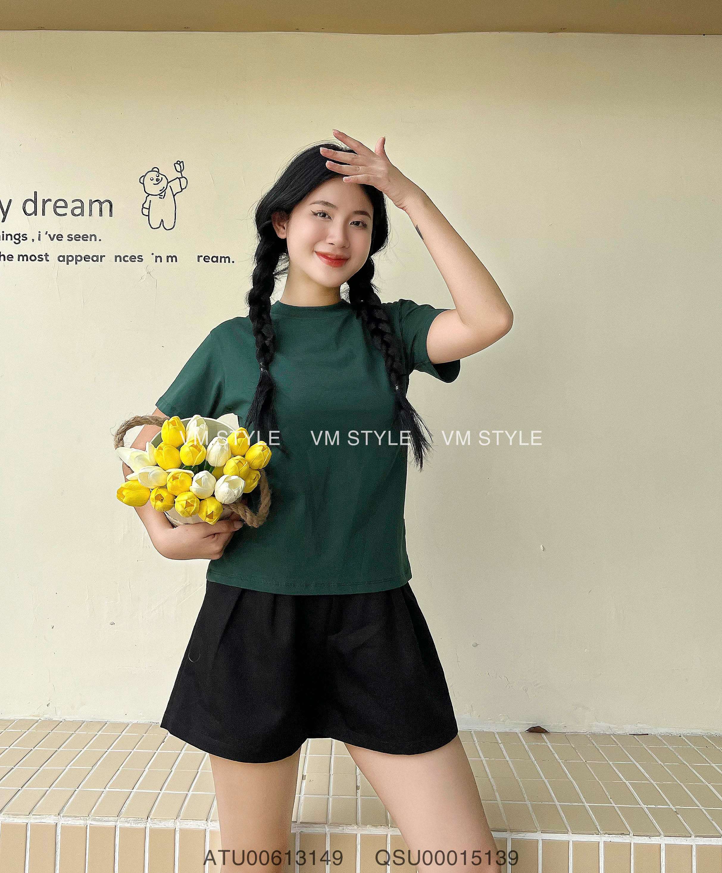 Phối đồ với áo thun VMSTYLE babytee 8