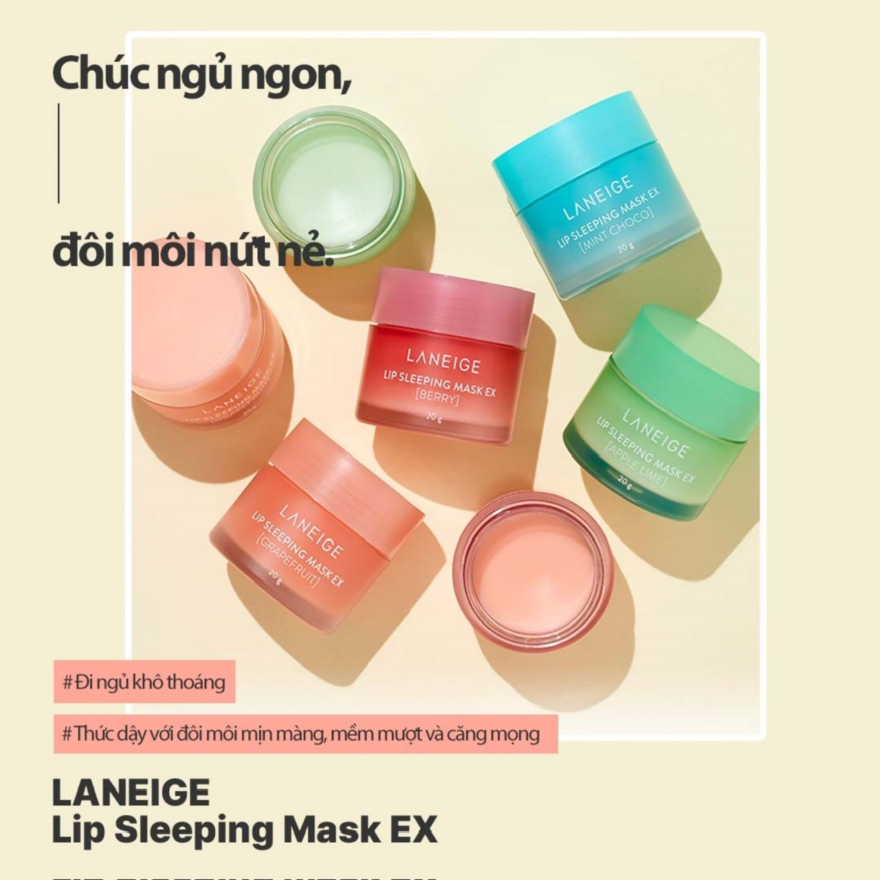 Mô tả Mặt nạ ngủ dành cho môi Laneige Lip Sleeping Mask 20G_Berry - 2