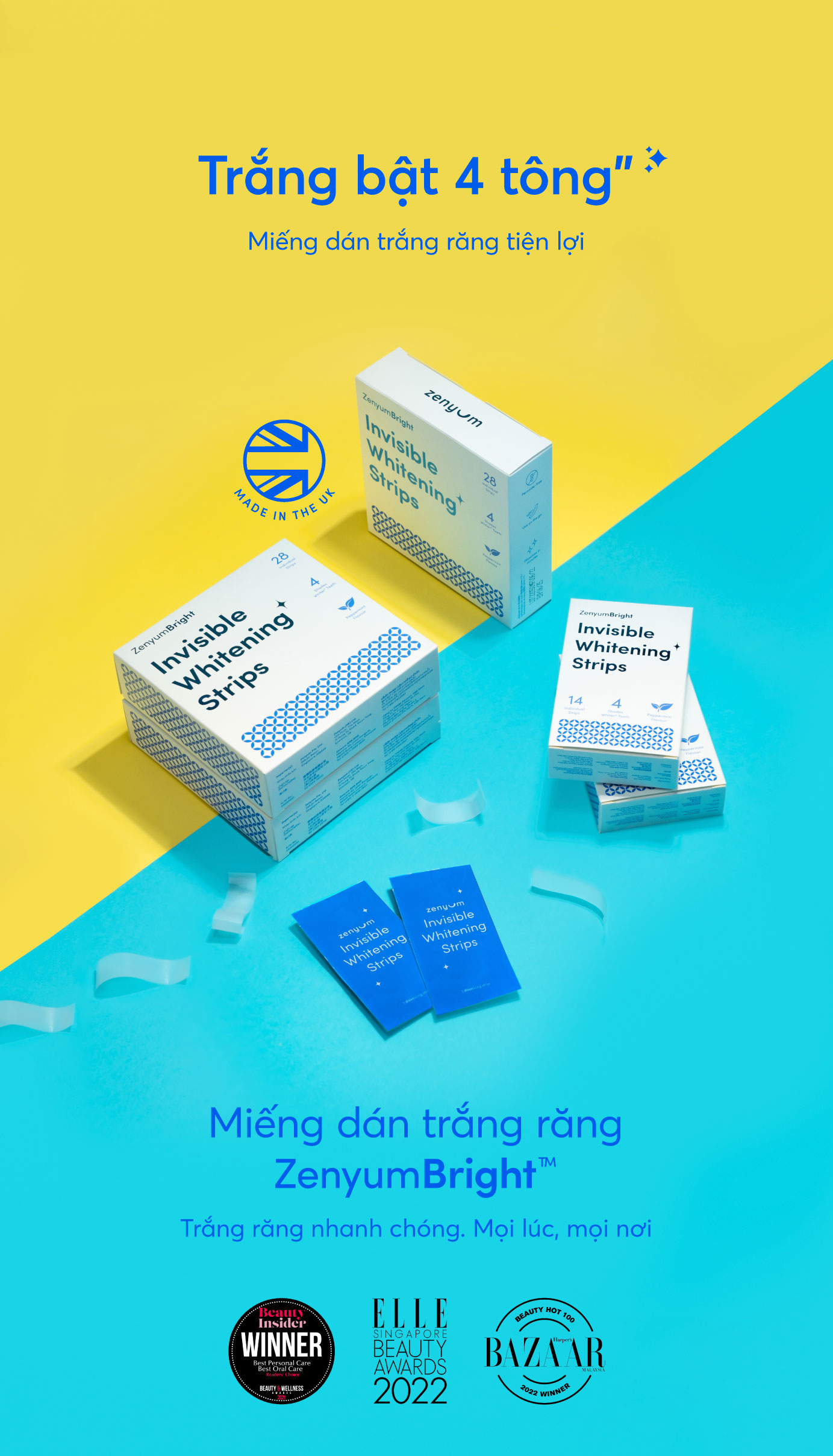 Mô tả Hộp 14 Miếng Dán Trắng Răng Zenyum Bright - 1